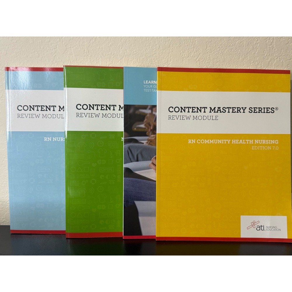 ATI Content‎ Mastery Series RN Nursing Review Modules Books Bundle